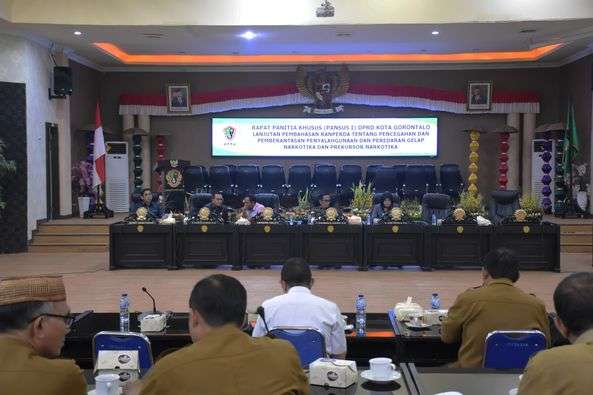 Pansus I DPRD Kota Gorontalo Percepat Penyelesaian Pembahasan Ranperda Pencegahan dan Pemberantasan Narkotika