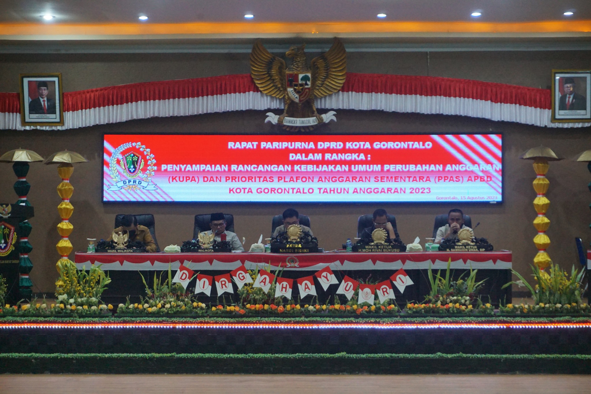 DPRD Kota Gorontalo & Pemerintah kota Gorontalo Tandatangani Rancangan KUA PPAS APBD Tahun 2024