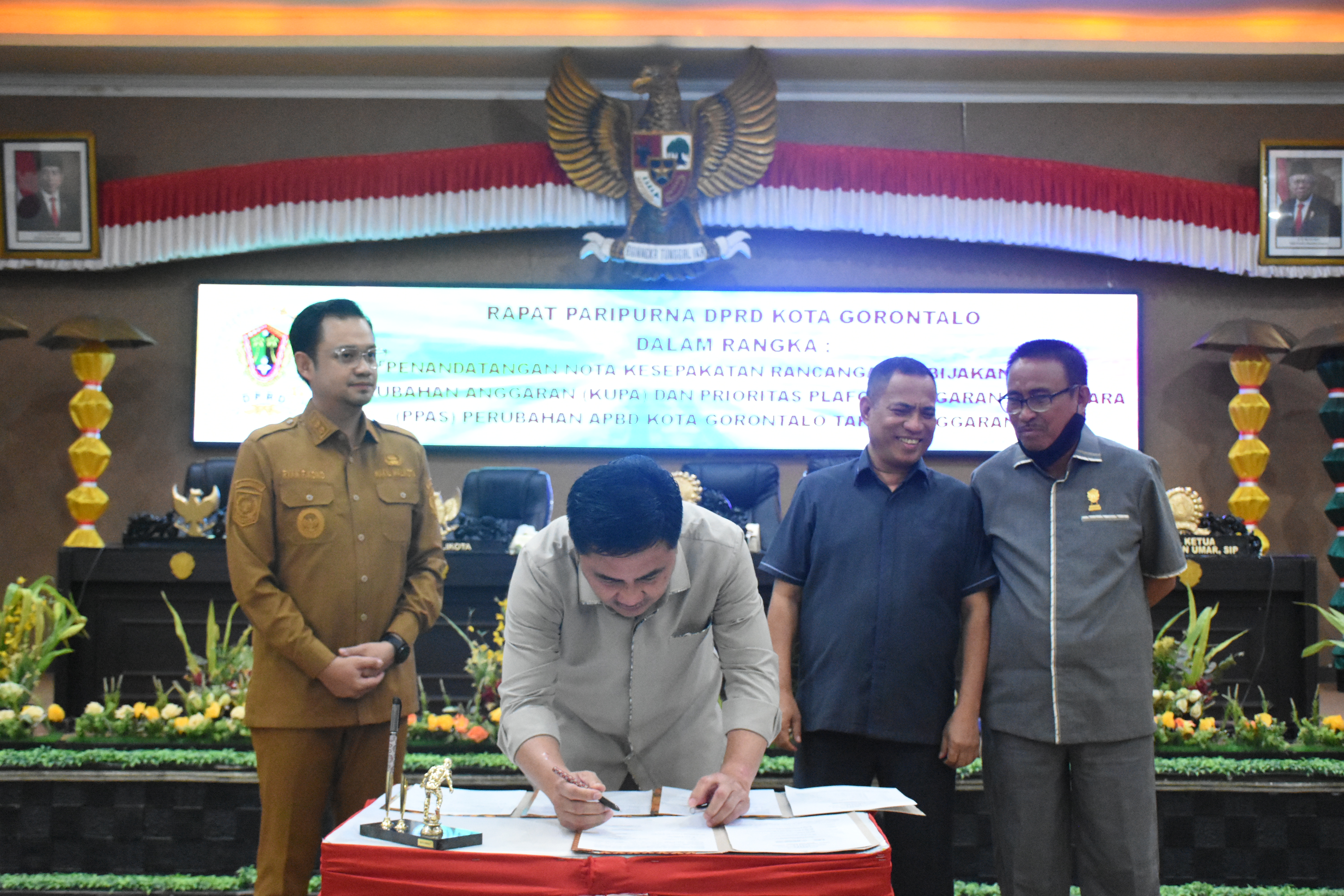DPRD Kota Gorontalo Gelar Paripurna KUPA PPAS Perubahan APBD 2023